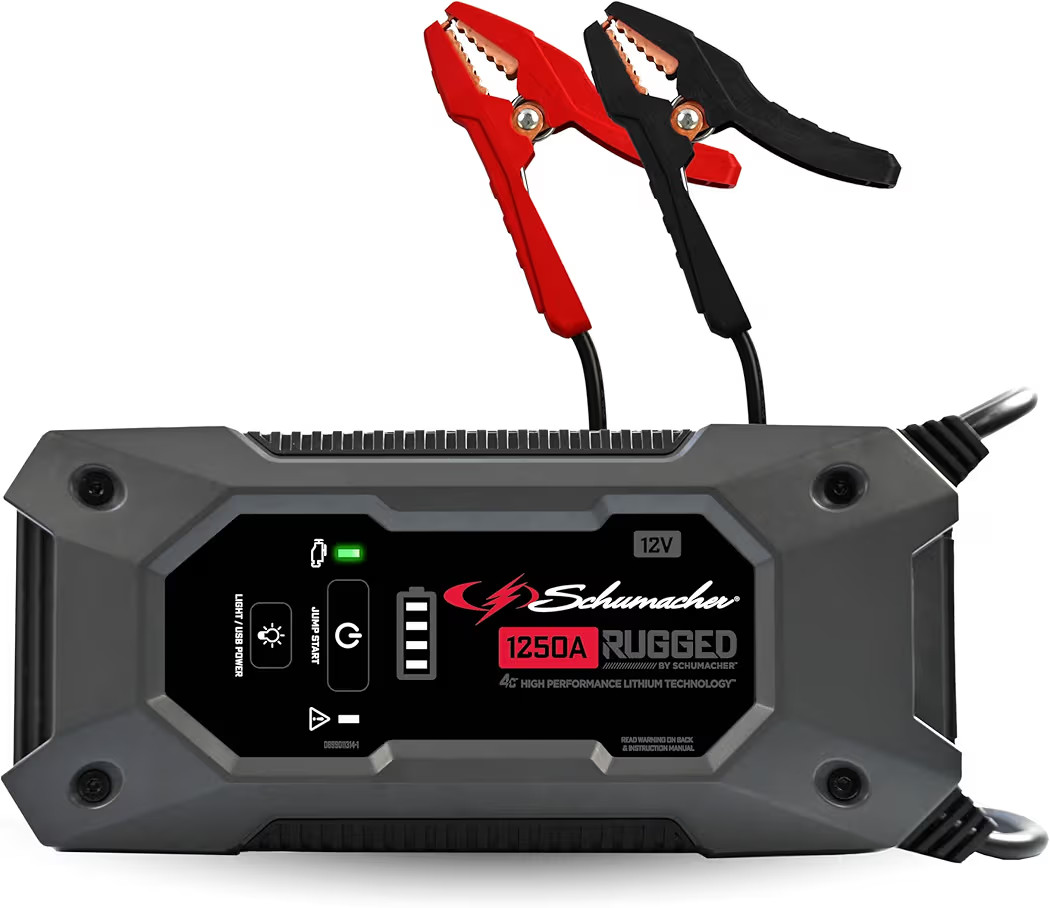 Schumacher Electric 1250A Rugged Lithium Car Battery Jump Starter and Portable Power Pack/Jump Bo... | Amazon (US)