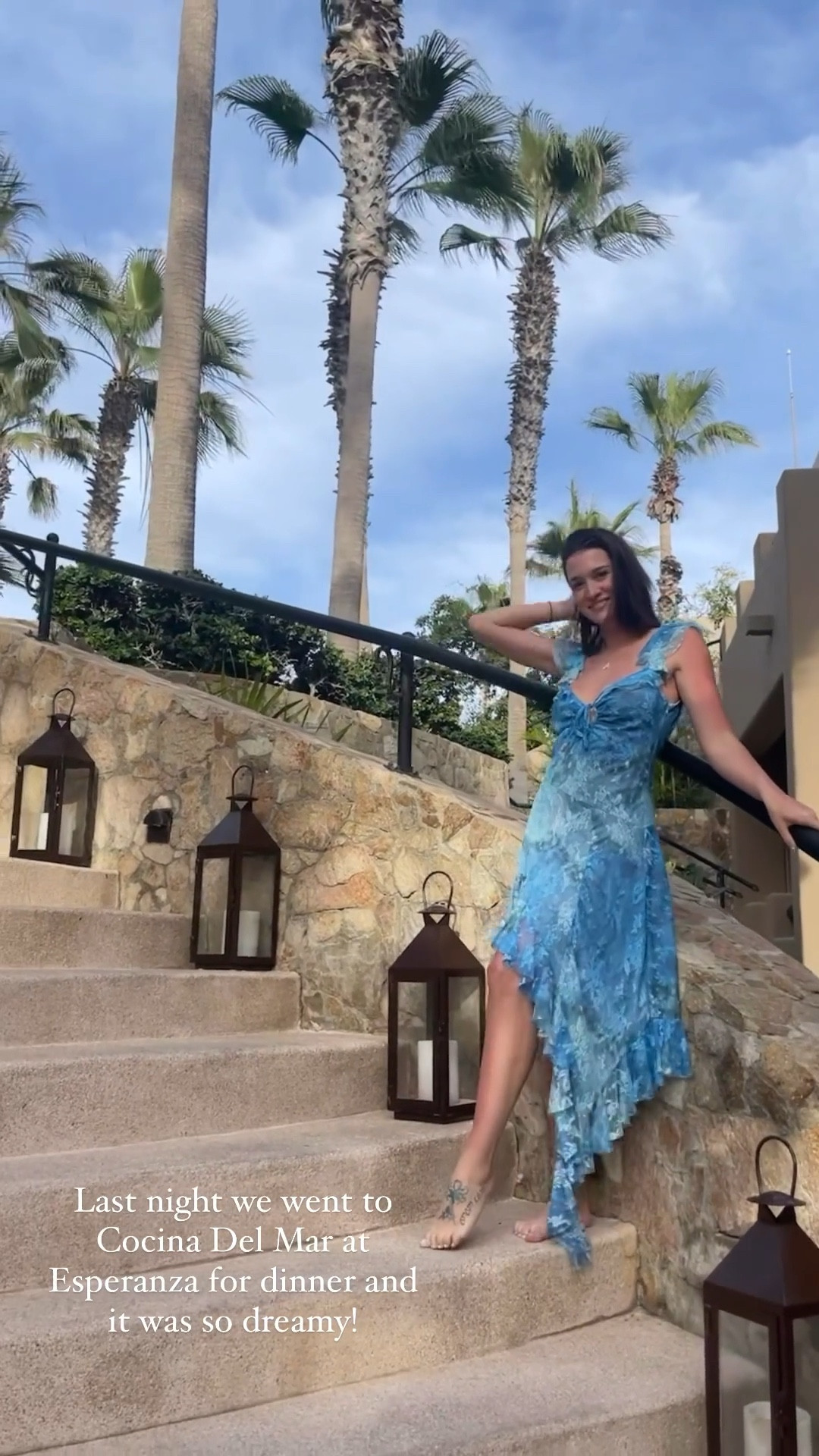 Dinner outfit in Cabo 🌴 💙💚 

resort wear | dinner outfit | formal outfits 

#LTKstyletip #LTKtravel #LTKswim