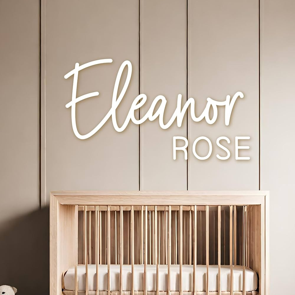 Baby Girl Nursery Decor - Name Sign for Nursery - Name Sign for Backdrop - Wooden Name Signs for ... | Amazon (US)