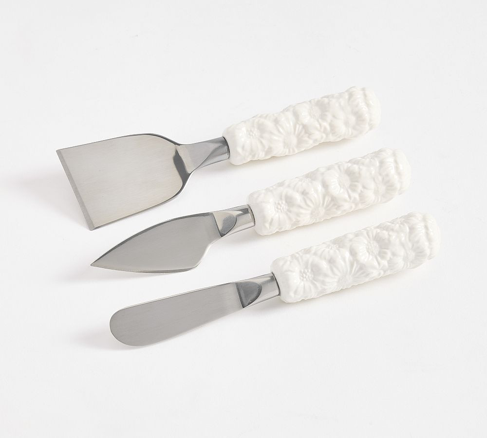 Floral Bunny Cheese Knives - Set of 3 | Pottery Barn (US)