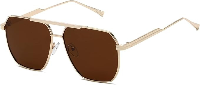 Kimorn Polarized Sunglasses Womens Men Retro Oversized Square Vintage Fashion Shades Classic Larg... | Amazon (US)