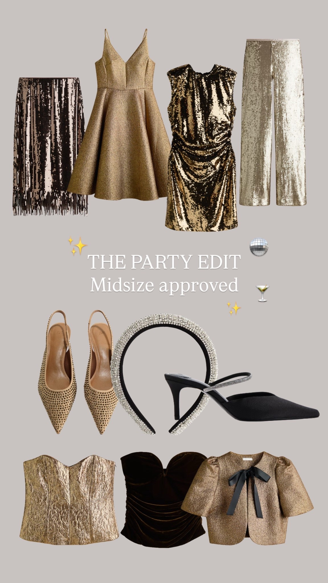 Unsere liebsten Pieces für die festliche Party-Season: Pailletten, Samt & glitzernde Accesssoires für euch ✨🪩🍾


Die schönsten Samt-Bustiers, Pailettenröcke, Cocktailkleider, Velour-Pumps & mehr für jeden festlichen Anlass 

#LTKmidsize #LTKeurope #LTKkleider