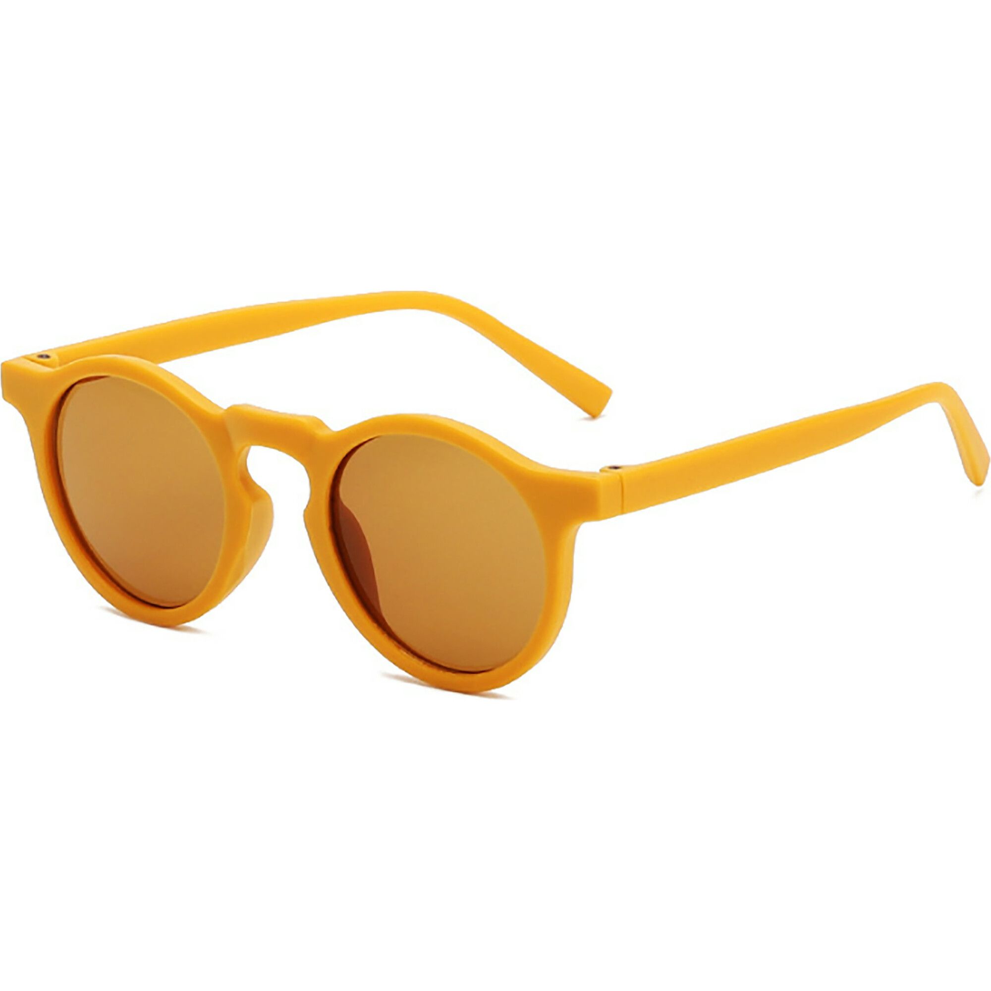 Classic Round Sunglasses, Clementine | Maisonette