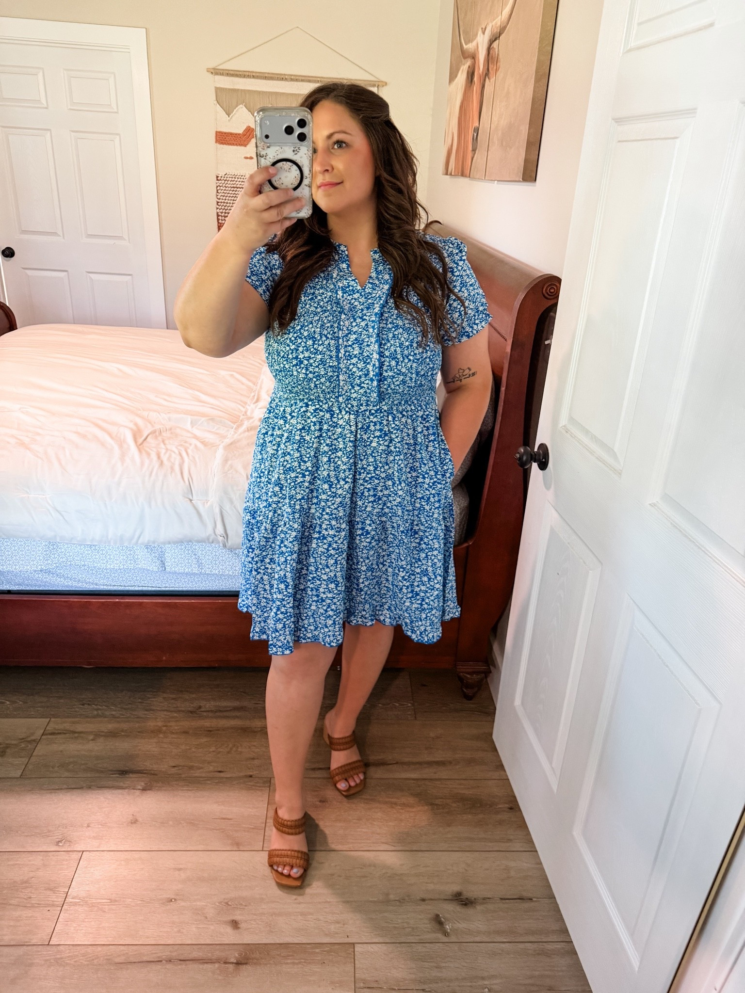 we love a good blue floral print 🦋

#LTKootd #LTKWorkwear #LTKmomlife