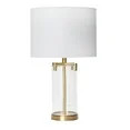 Creative Co-Op 26.5" Brushed Gold and Glass Table Lamp | Walmart (US)