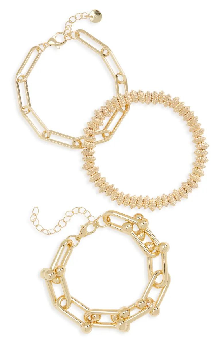 BP. Assorted 3-Pack Chain Link Bracelets | Nordstrom | Nordstrom Canada