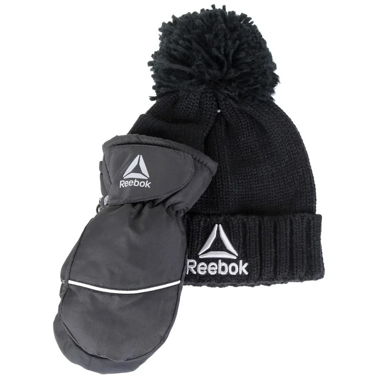 Reebok Toddler Beanie and Mitten Set, 3- Piece - Walmart.com | Walmart (US)