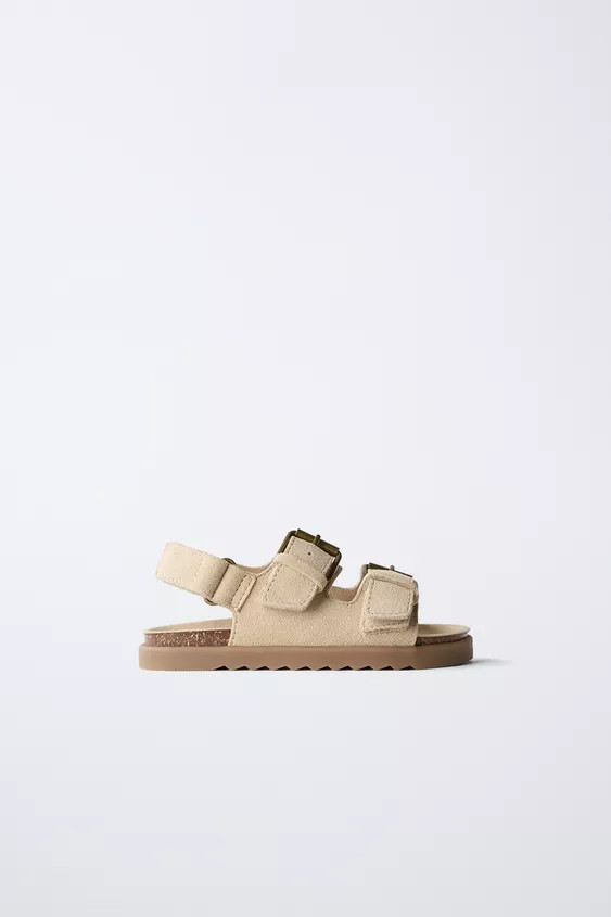 LEATHER BUCKLE SANDALS | Zara US