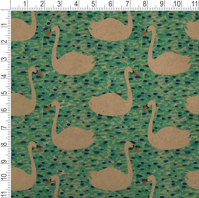 GRAPHICS & MORE Swan Lake Pattern Premium Kraft Roll Gift Wrap Wrapping Paper | Amazon (US)