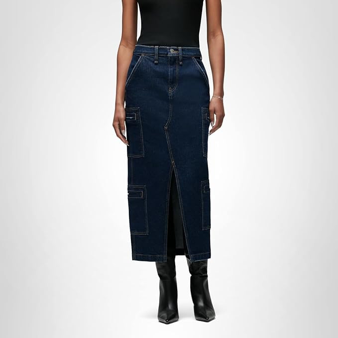 HUDSON Womens Reconstucted Midi Skirt | Amazon (US)