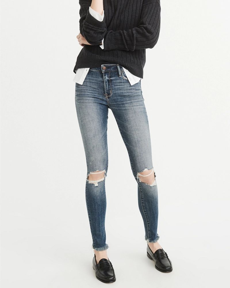 Low-Rise Super Skinny Jeans | Abercrombie & Fitch US & UK