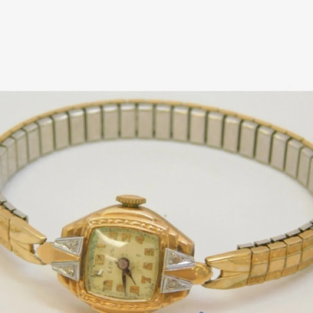 Preloved Vntg 10K .06CTTW Diamond Case Benrus 17J Swiss Ladies Watch 17g | Poshmark