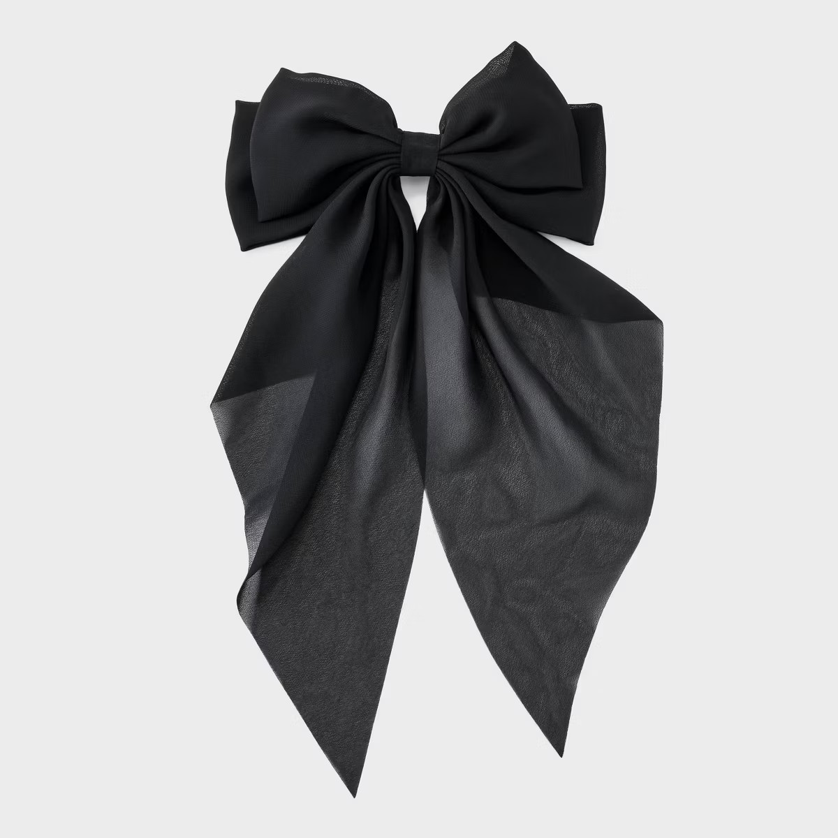 Chiffon Bow Hair Barrette - A New Day™ Black | Target