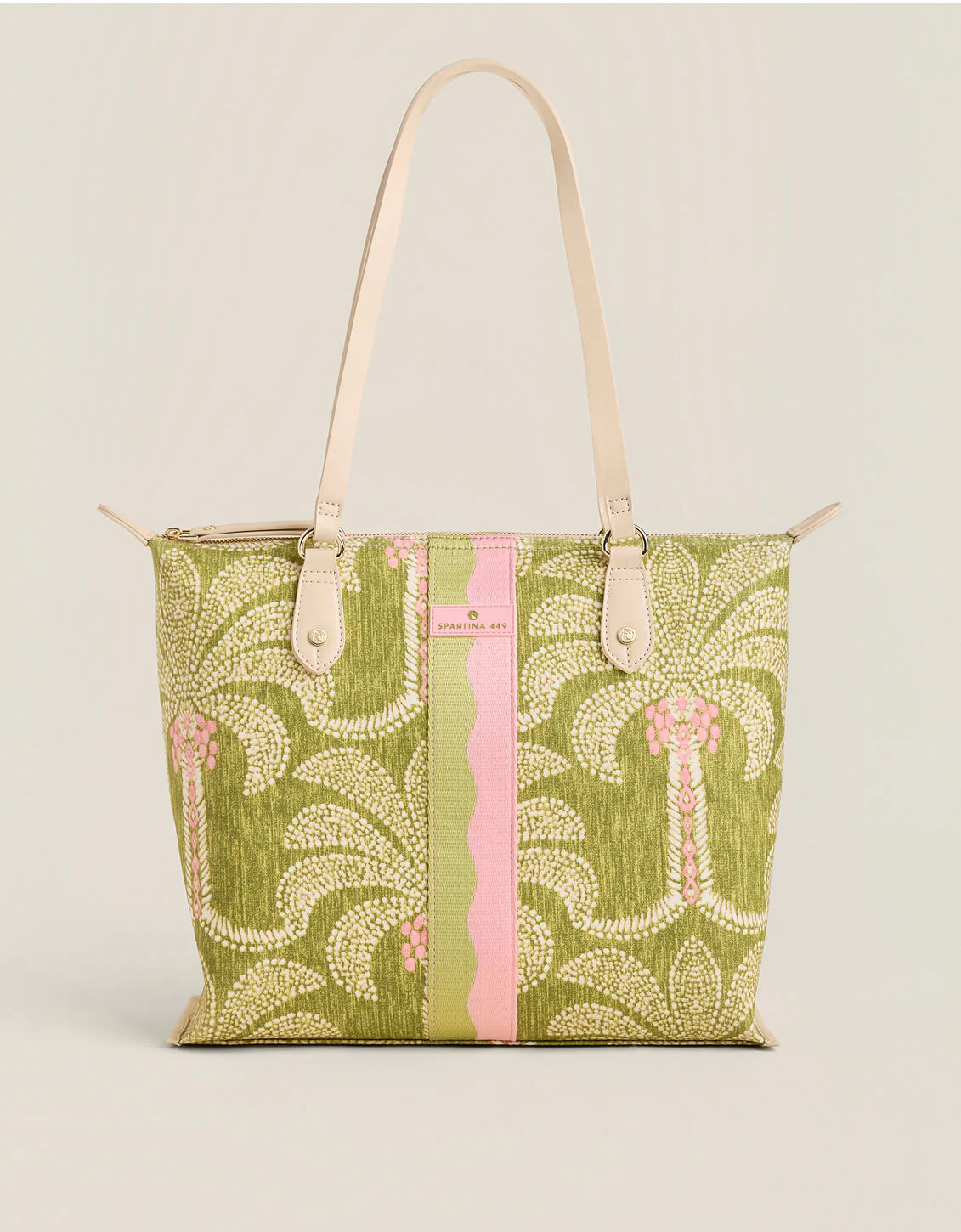 Zip Travel Tote Castillo Green Palms | Spartina 449