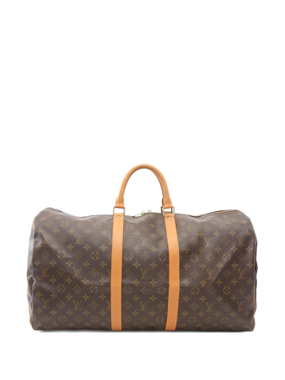 Louis Vuitton Pre-Owned 1995 55 Keepall monogram duffle bag - Brown | Farfetch Global