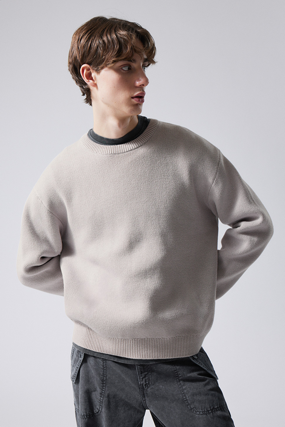 Fabian Jacquard Knit Sweater | Weekday