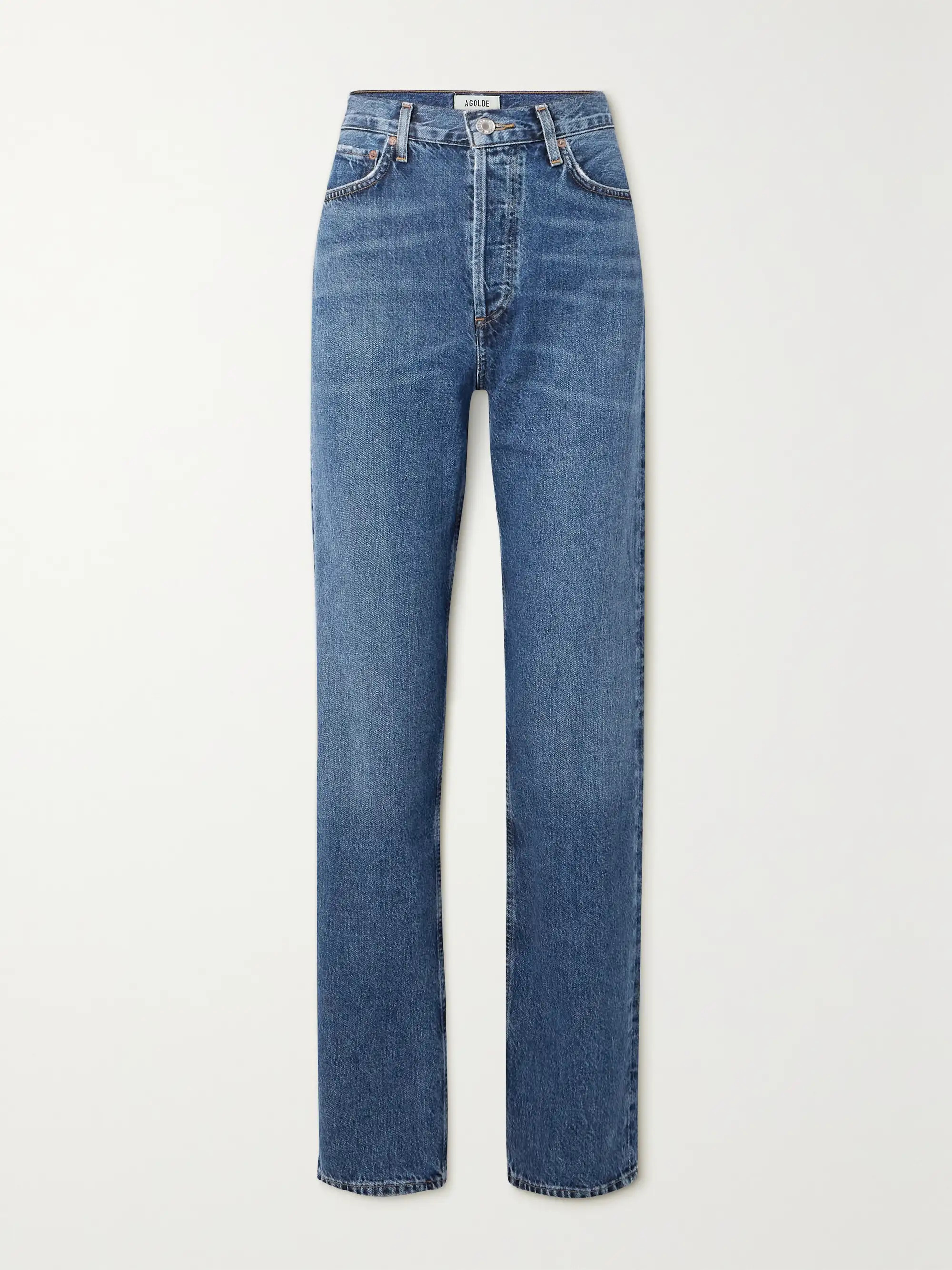 90's Pinch Waist Long high-rise straight-leg jeans | NET-A-PORTER (US)
