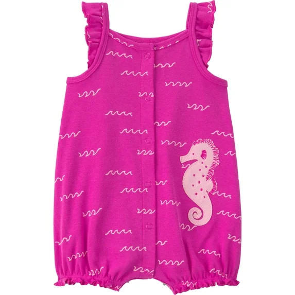 Carter's Child of Mine Baby Girl Romper, One-Piece, Sizes 0/3-24 Months | Walmart (US)