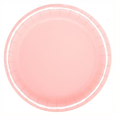 8.5" 20ct Dinner Paper Plates Pink - Spritz™ | Target