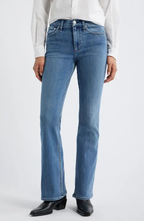 rag & bone Flexi Peyton Mid Rise Full Length Bootcut Jeans in Accord at Nordstrom, Size 31 | Nordstrom