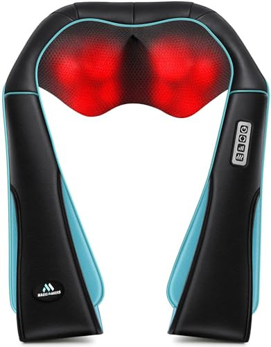 MagicMakers Electric Shiatsu Neck Massager with Heat - Pain Relief for Back, Shoulders & Feet - Gift for Men, Women, Mom & Dad - From Daughter or Son - Ideal for Christmas, Mother's Day & Father's Day | Amazon (US)