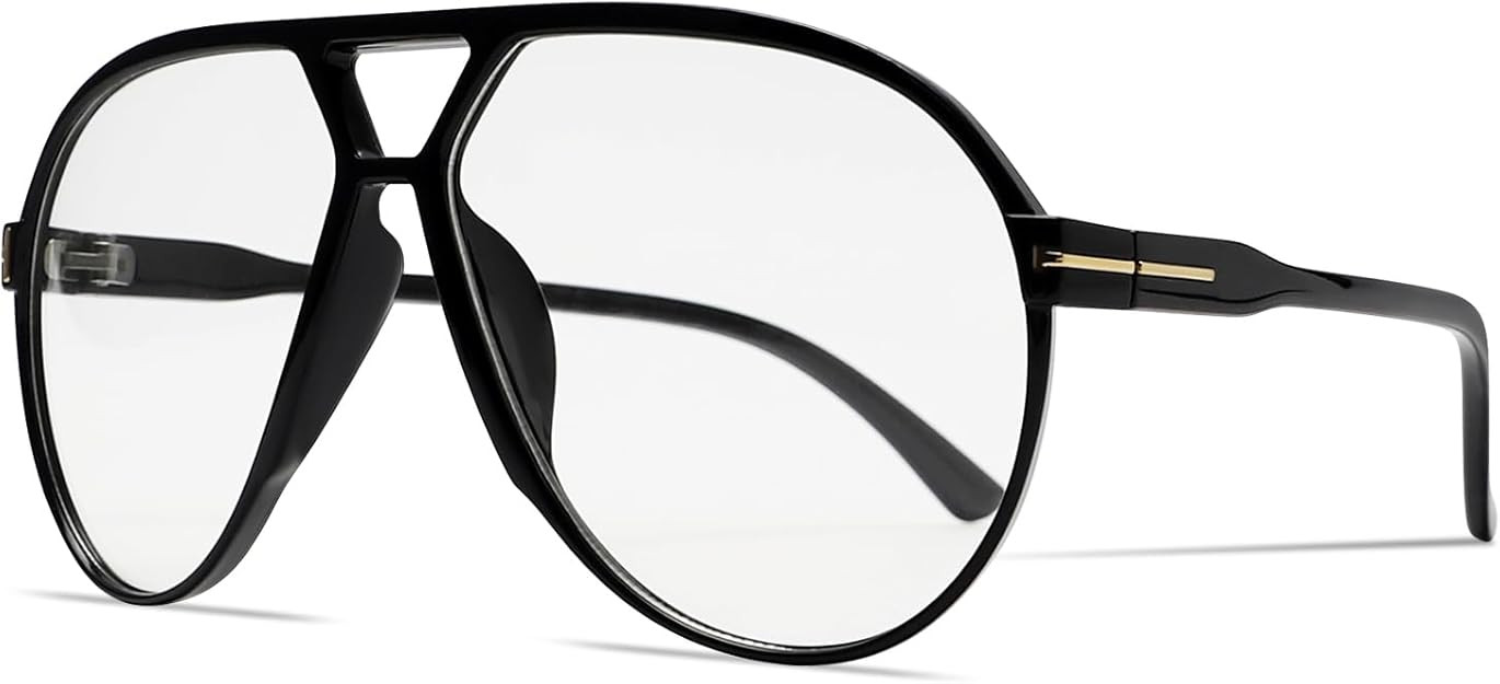 Retro Aviator Sunglasses for Women Men Oversized Classic 70s Vintage Trendy Tangle Free Square Av... | Amazon (US)