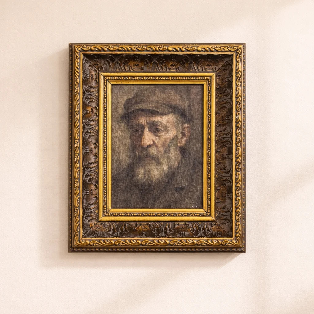 Somber Man Framed Art | Luxe B Co. | luxe bCO