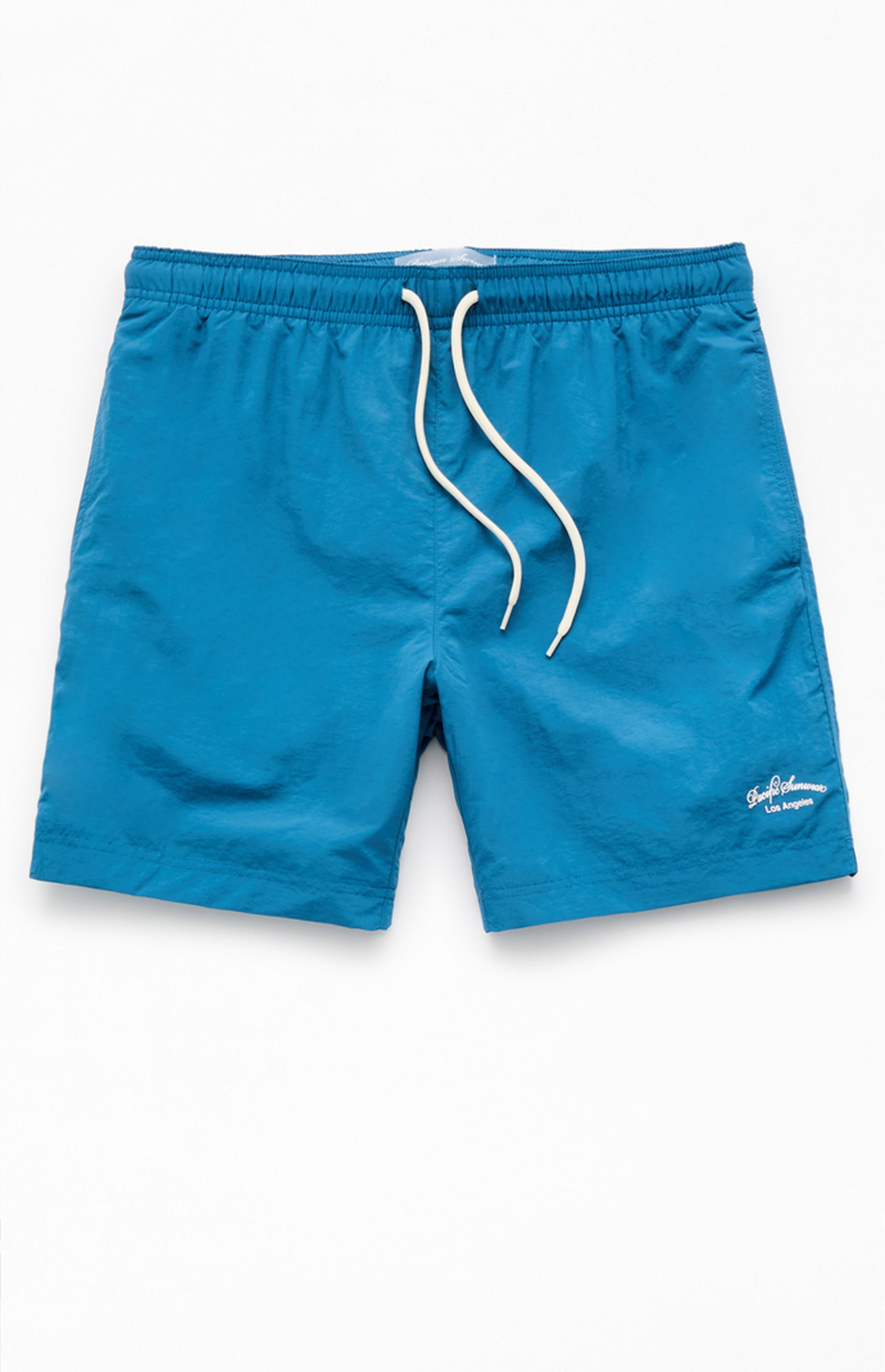 Pacsun Blue Collegiate 6.5'' Swim Trunks | PacSun
