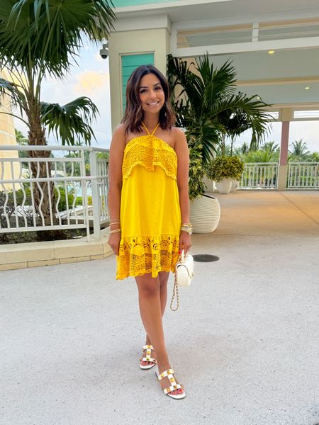 Wearing an XS in Farm Rio dress, this yellow is so perfect for summer! The fit is relaxed and super comfy also ☀️ 

#summerdress #vacationdress #vacationoutfits 

#LTKTravel #LTKSeasonal #LTKStyleTip