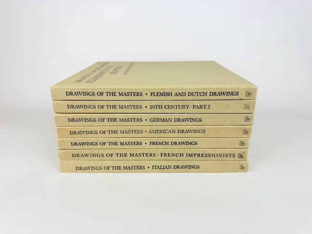 Vintage Ivory Cloth First Edition “Drawings Of The Masters” Art Book – 1960s Oversized Coff... | Etsy (US)