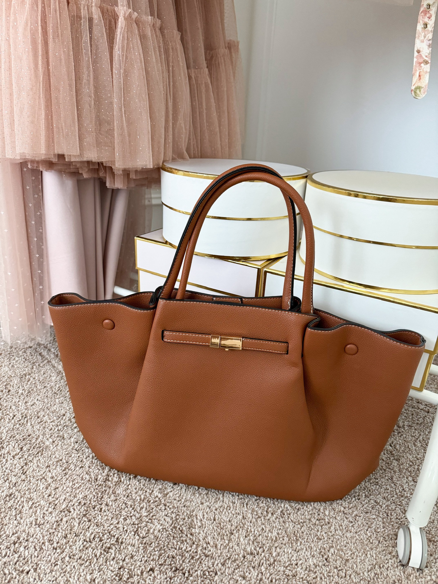 This designer inspired fall tote from Amazon is part of the Amazon Prime Deal Days and it currently on sale! It so good! I got the large size and I love how spacious it is, perfect for work and/or carrying around all the things for my toddler! Fall bags // tote bags // work bags // Amazon finds 

#LTKItBag #LTKSaleAlert #LTKxPrimeDay