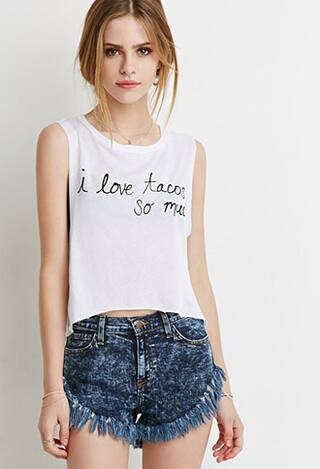I Love Tacos Muscle Tee | Forever 21 US