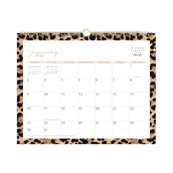 2022 Wall Calendar 15" x 12" Ana - Rachel Parcell by Blue Sky | Target