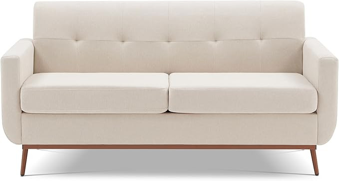65" Loveseat Sofa, Mid Century Modern Love Seat Couches for Living Room, Comfy Upholstered Sofa C... | Amazon (US)