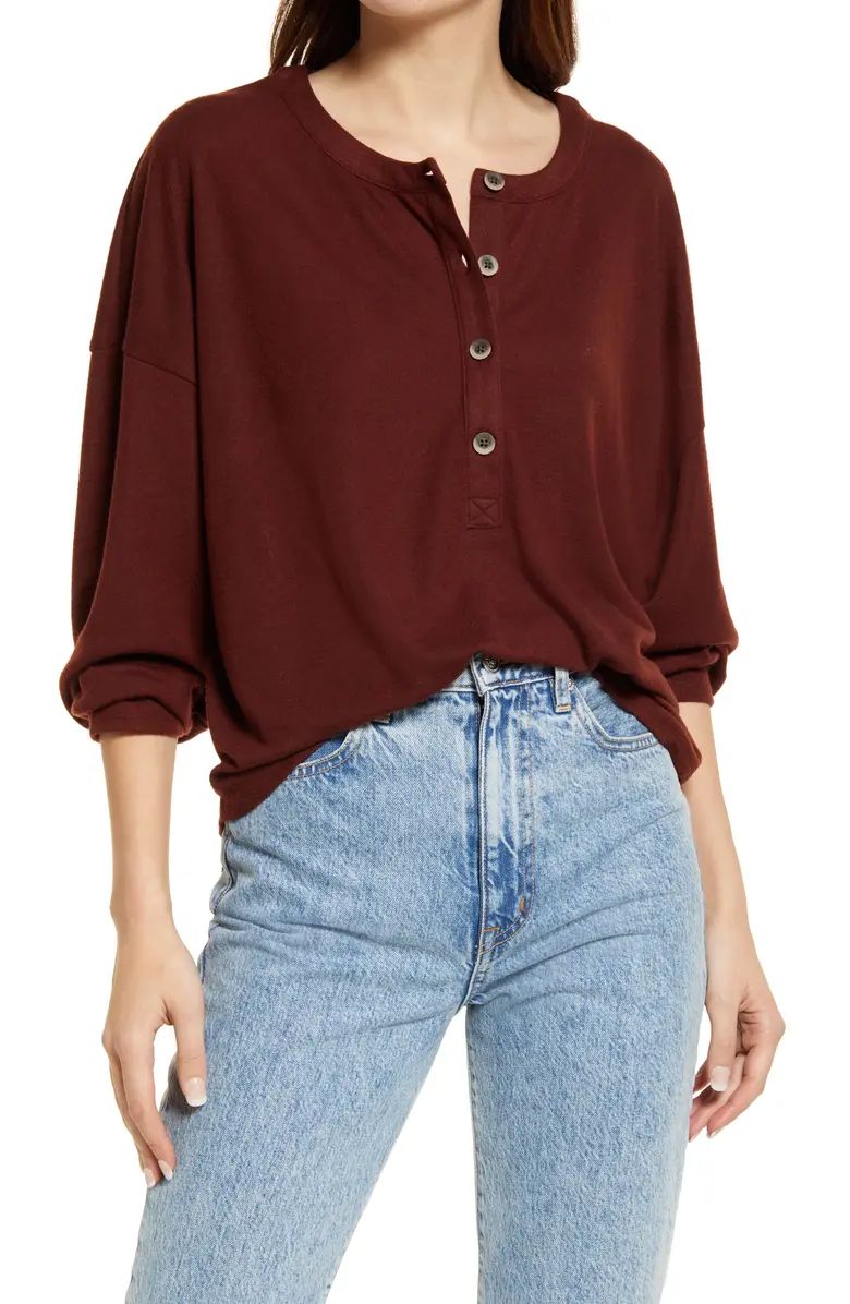 Henley Button-Up Top | Nordstrom