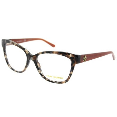 Tory Burch  1682 Womens Square Eyeglasses Pearl Brown Tort 53mm | Target