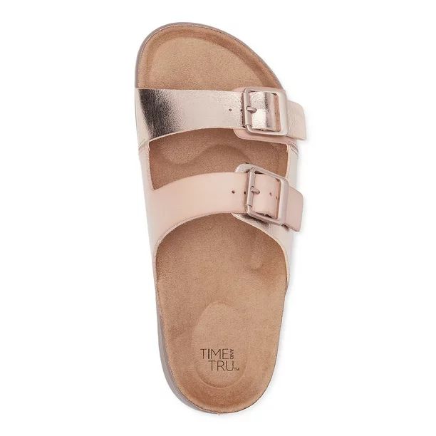 Time and Tru Women's Platform Footbed Sandals | Walmart (US)