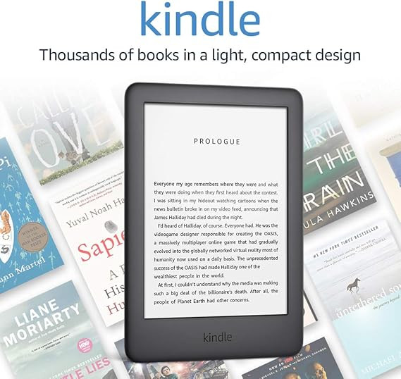 Kindle - Now with a Built-in Front Light - Black - Ad-Supported | Amazon (US)