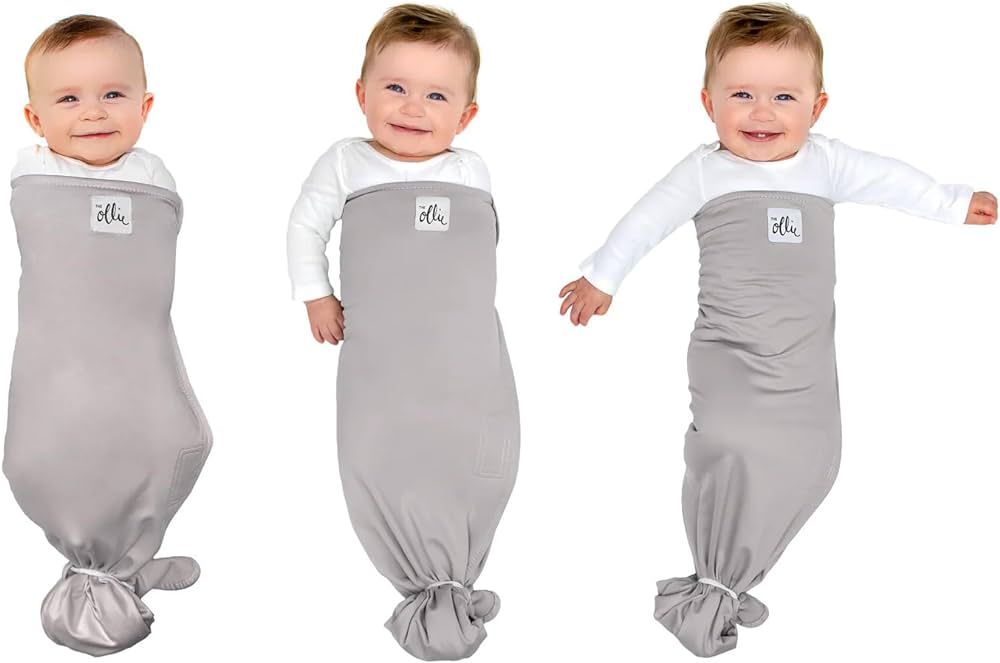 The Ollie Swaddle - Helps to reduce the Moro (startle) reflex - Made from a custom designed moist... | Amazon (US)