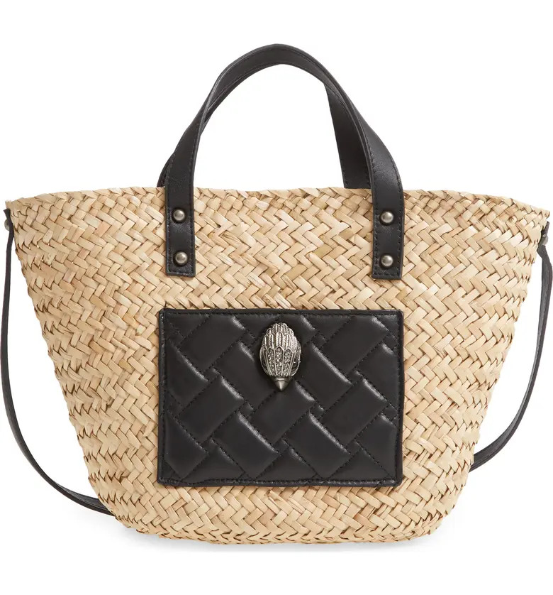 Kurt Geiger London Kensington Woven Straw Basket Tote | Nordstrom | Nordstrom