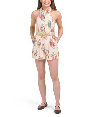 Linen Collard Belted Romper | Jumpsuits & Rompers | Marshalls | Marshalls