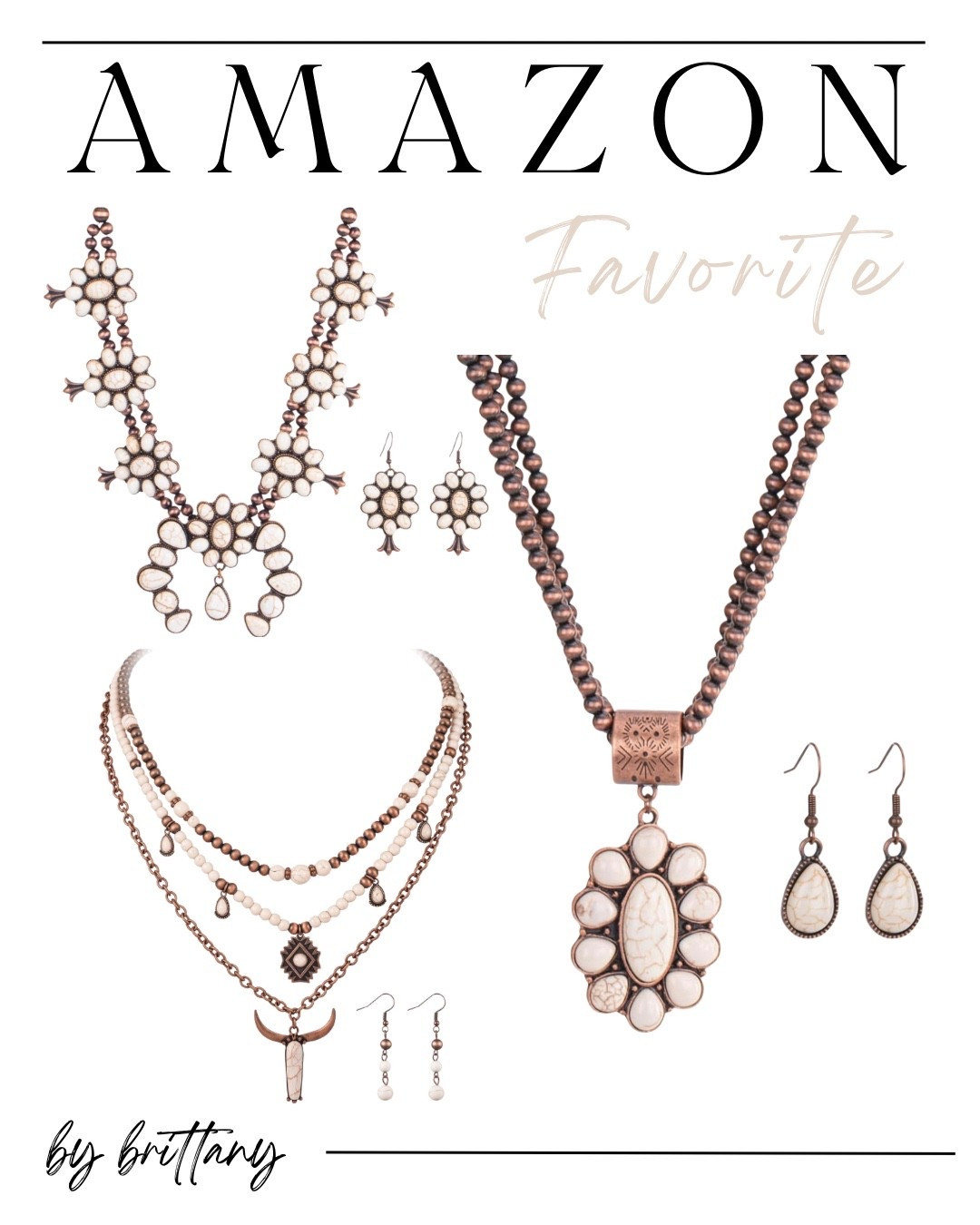 One of my Amazon best sellers and a personal favorite 🤍 Easy western-inspired jewelry that adds just the right amount of character to any everyday outfit—effortless, timeless, and wearable.

#LTKgrwm #LTKootd #LTKGiftGuide