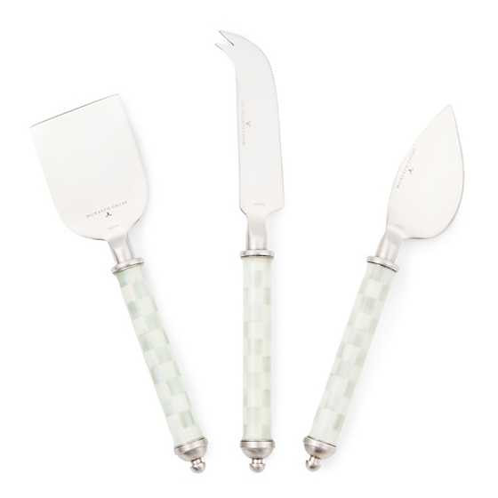 Sterling Check Supper Club Cheese Knife Set | MacKenzie-Childs