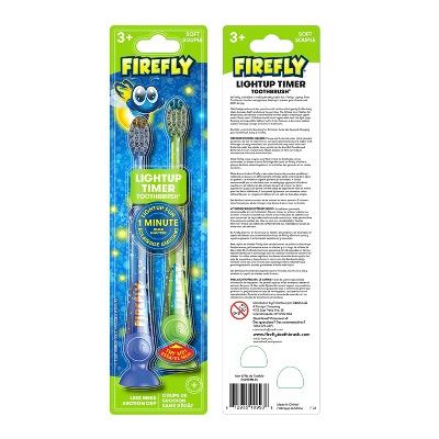 Firefly Kids' Light-Up Timer Toothbrush - Soft - 2ct | Target