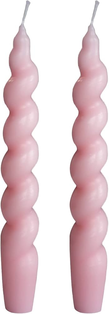 X-D 7.5'' Spiral Taper Candles Smokeless Dinner Traditional Wax Candles for Holiday Household Wed... | Amazon (US)