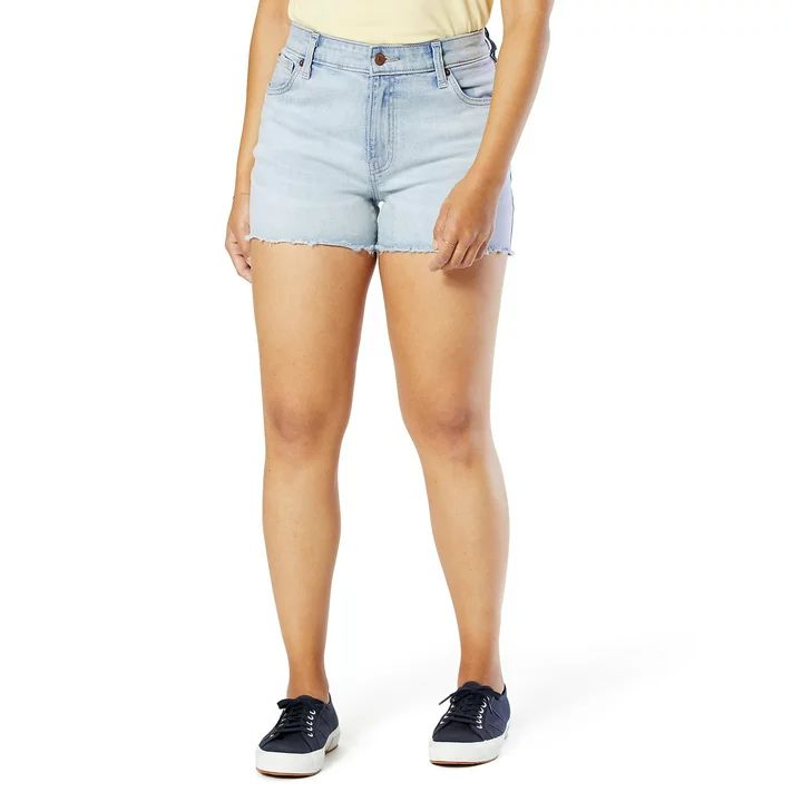 Signature by Levi Strauss & Co. Women's High Rise 3-inch Cut-Off Shorts | Walmart (US)