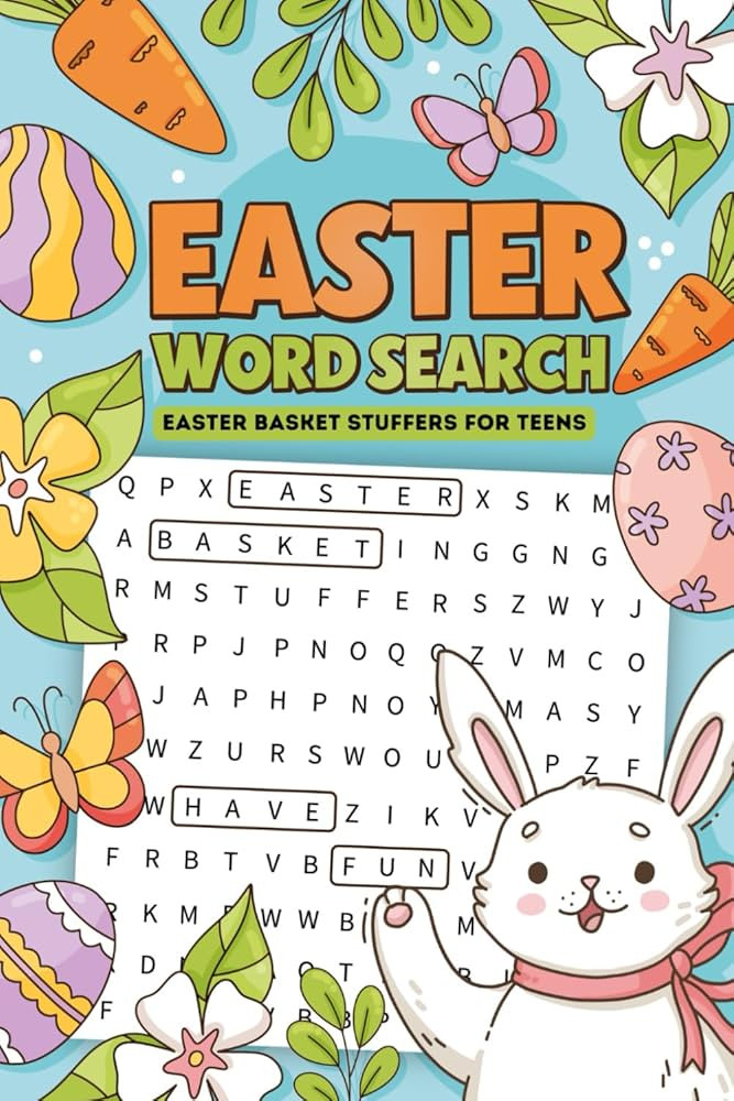Easter Basket Stuffers for Teens: Easter Word Search: 45 Puzzles Book Perfect for Kids Ages 10-12... | Amazon (US)