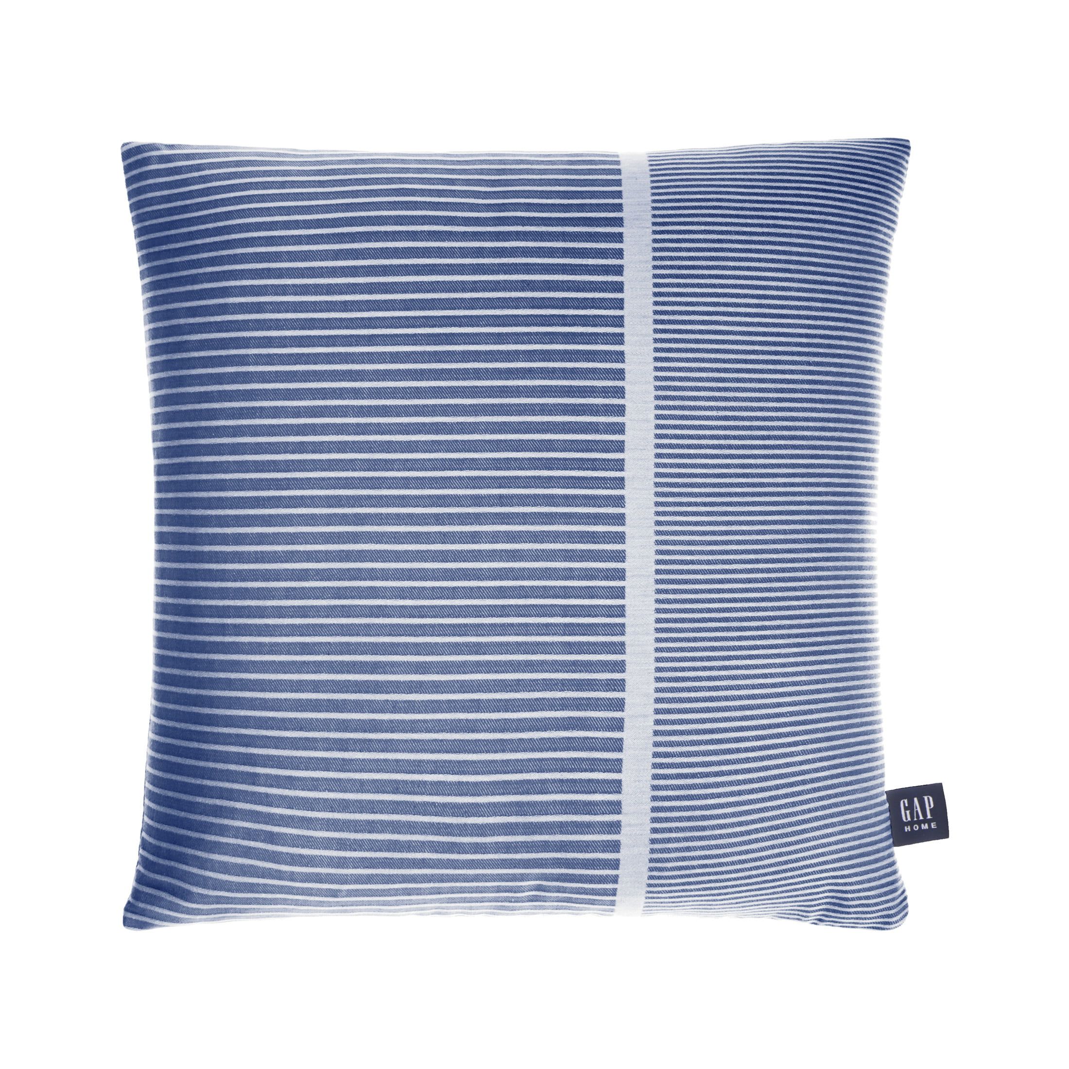 Gap Home Asymmetrical Stripe Decorative Square Throw Pillow Blue 20" x 20" | Walmart (US)