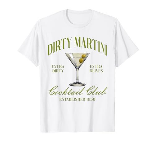 Dirtyy Bachelorette Martini Cocktail Club Martini Drinking T-Shirt | Amazon (US)