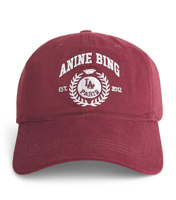 ANINE BING Embroidered Jeremy Baseball Cap | Harrods UK